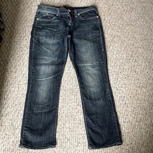 (NWOT) Rock & Republic Dark Blue Denim Capri Jeans